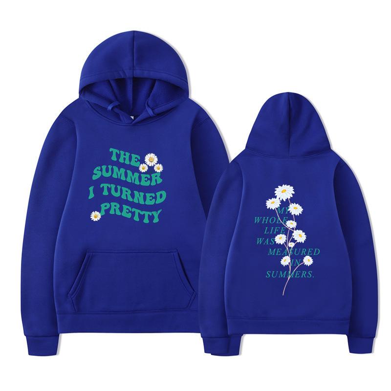The Summer I Turned Pretty Print Fashion Sweatshirt Hip Hop Casual Unisex Autumn Winter Fleece Streetwear Tops Sudaderas