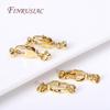 18K Gold Plated Brass Lobster Clasps For Jewelry Making,End Beads Cap Connector Clasps For DIY Necklace Bracelet Supplies