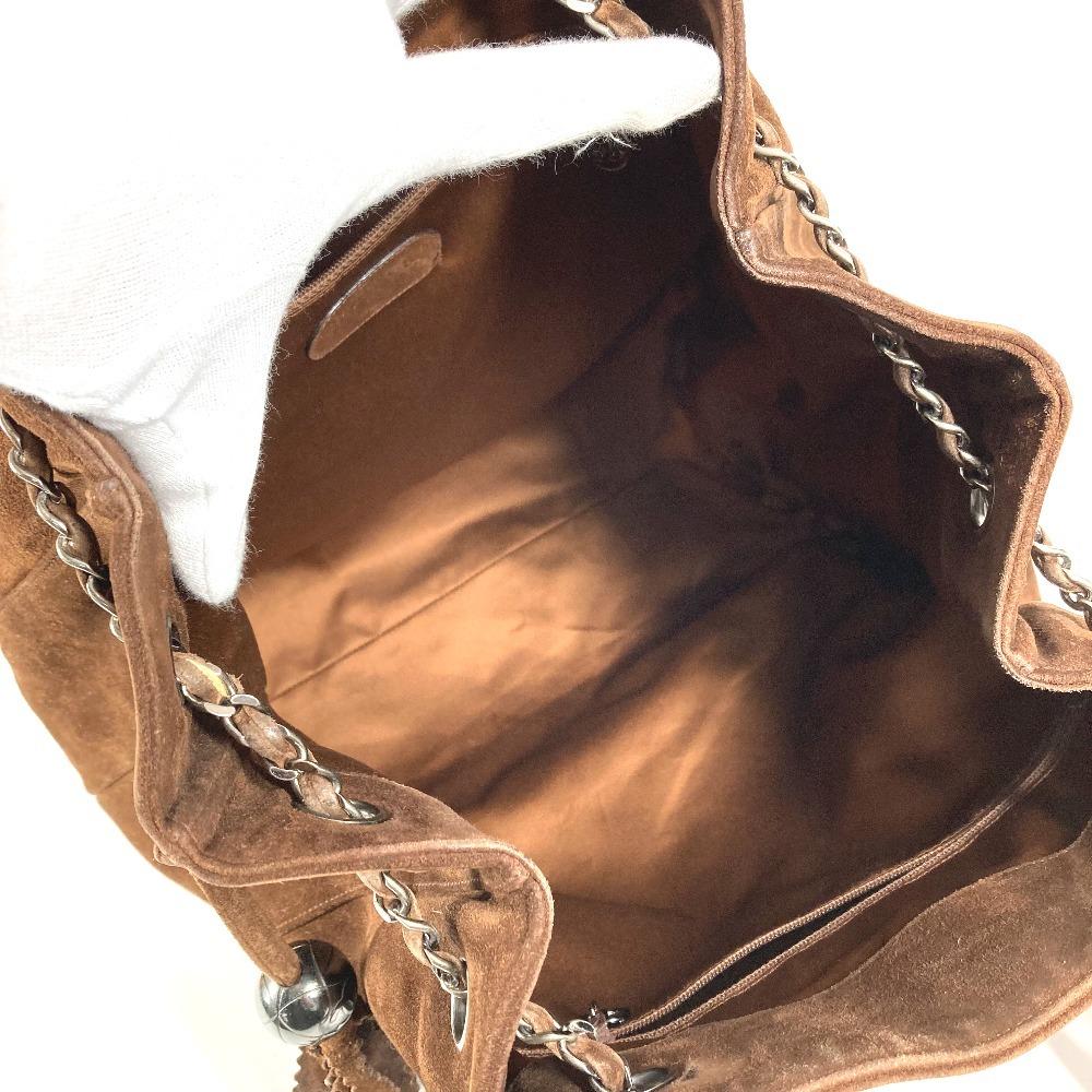 CHANEL vintage CC Mark Triple Coco Cocoball Fringe Tassel Shoulder bag Tote Bag