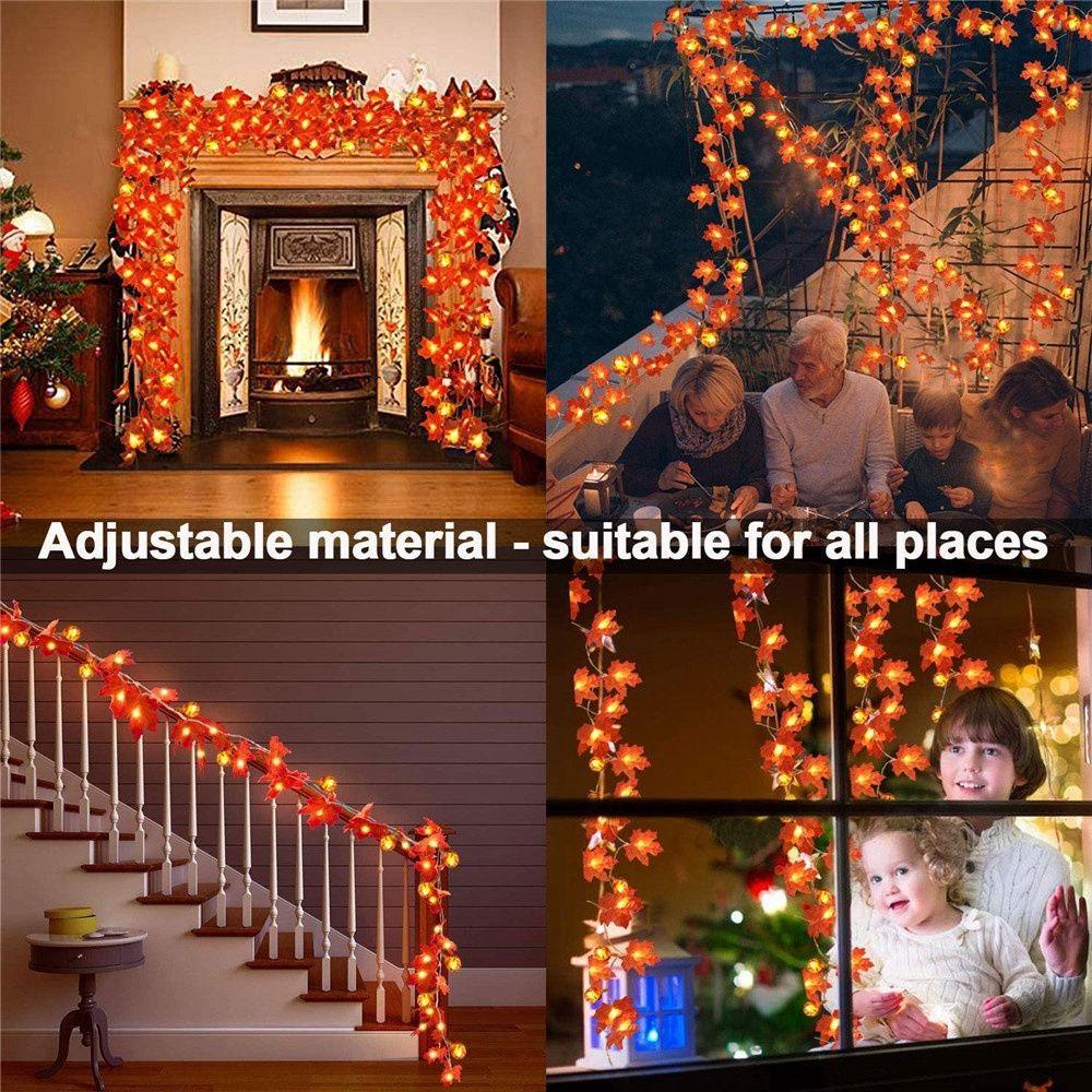 Thanksgiving For Indoor Outdoor Garden DIY Halloween Home Decor Lights String ornament Garland Lamp