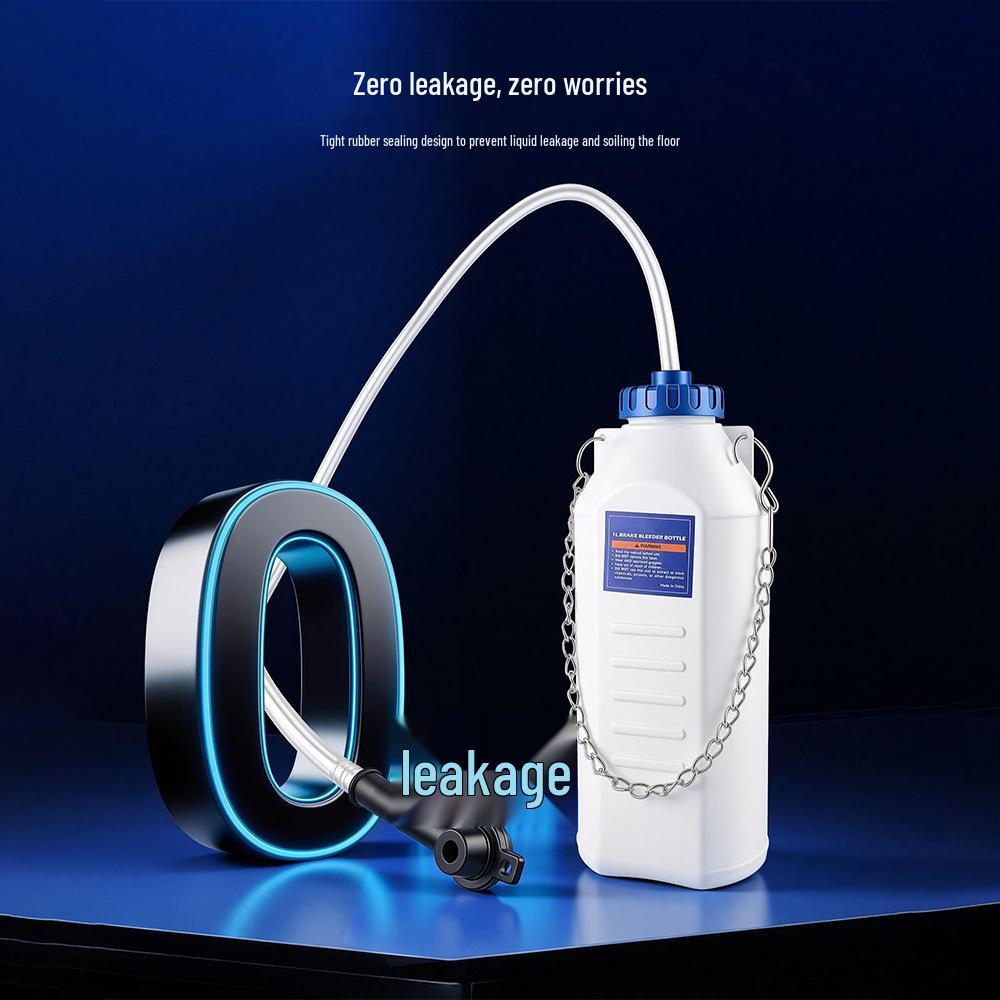 1L Brake Bleeder Kit with 30ml Fluid Extractor for Cars, Motorcycles, and ATVs