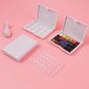 Empty Watercolor Pigment Packaging 12/24 grid Color Mixing Box Portable Watercolor Palette  Sketch