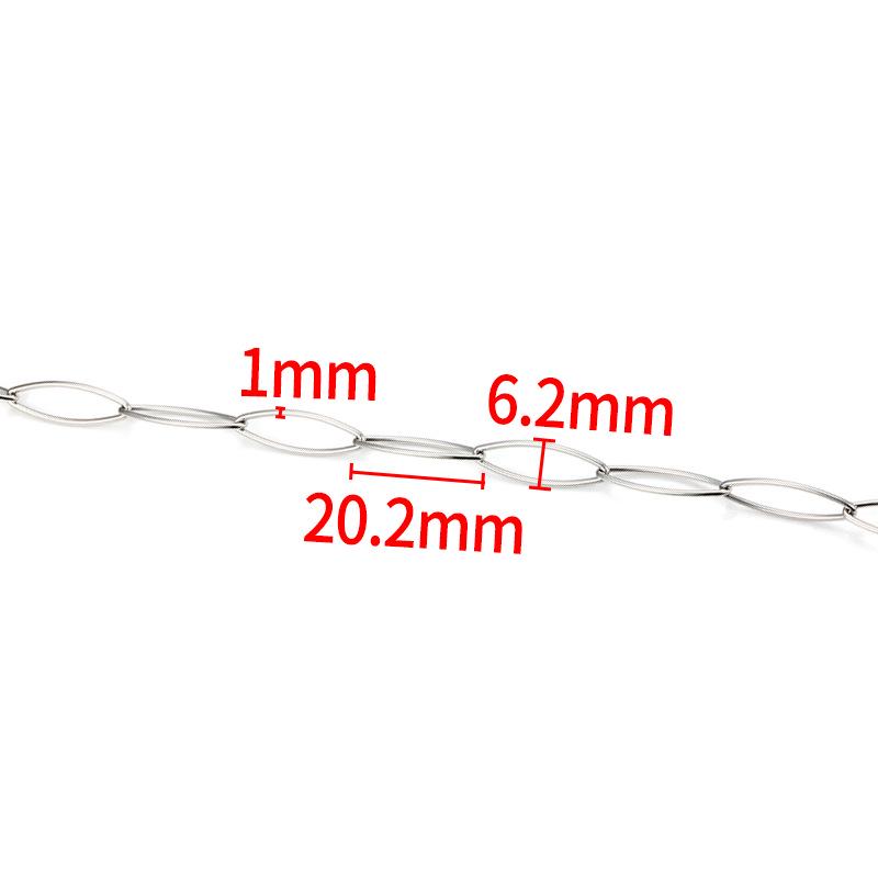 Stainless Steel Oval Link Chain for DIY Jewelry Making: Necklaces & Bracelets