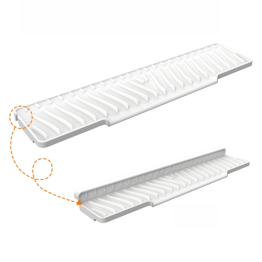 Anti-slip Drain Mat Silicone Kitchen Sink Holder Portable Soap Rack  Farmhouse Decor