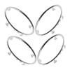4M51A014L21AE 4Pcs Air Outlet Vent Trim Decoration Circle Fit for Ford Focus 2005 2006 2007 2008 2009 2010 2011 ABS