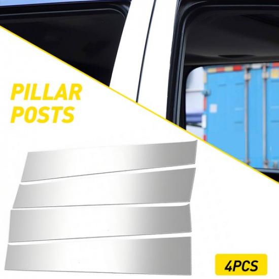 For Dodge 2009-2018 Ram Crew/Quad Cab 1500 2500 Chrome Pillar Post Trim Covers