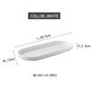 Ceramic Tray Decorative White Oval Breakfast Western Food Dessert Plate Multi-function Jewelry Storage Home Kitchen Supplies