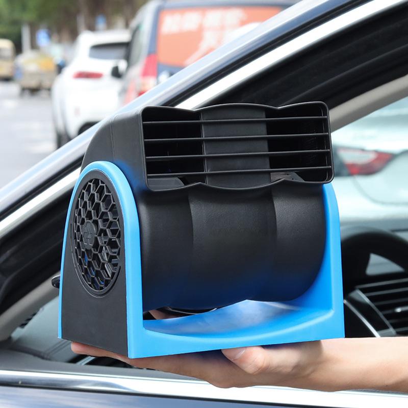 

12V Car Cooling Fan Portable Adjustable Speed Rotating Switch With Cigarette Lighter Plug For Car Truck SUV RV Tent синий