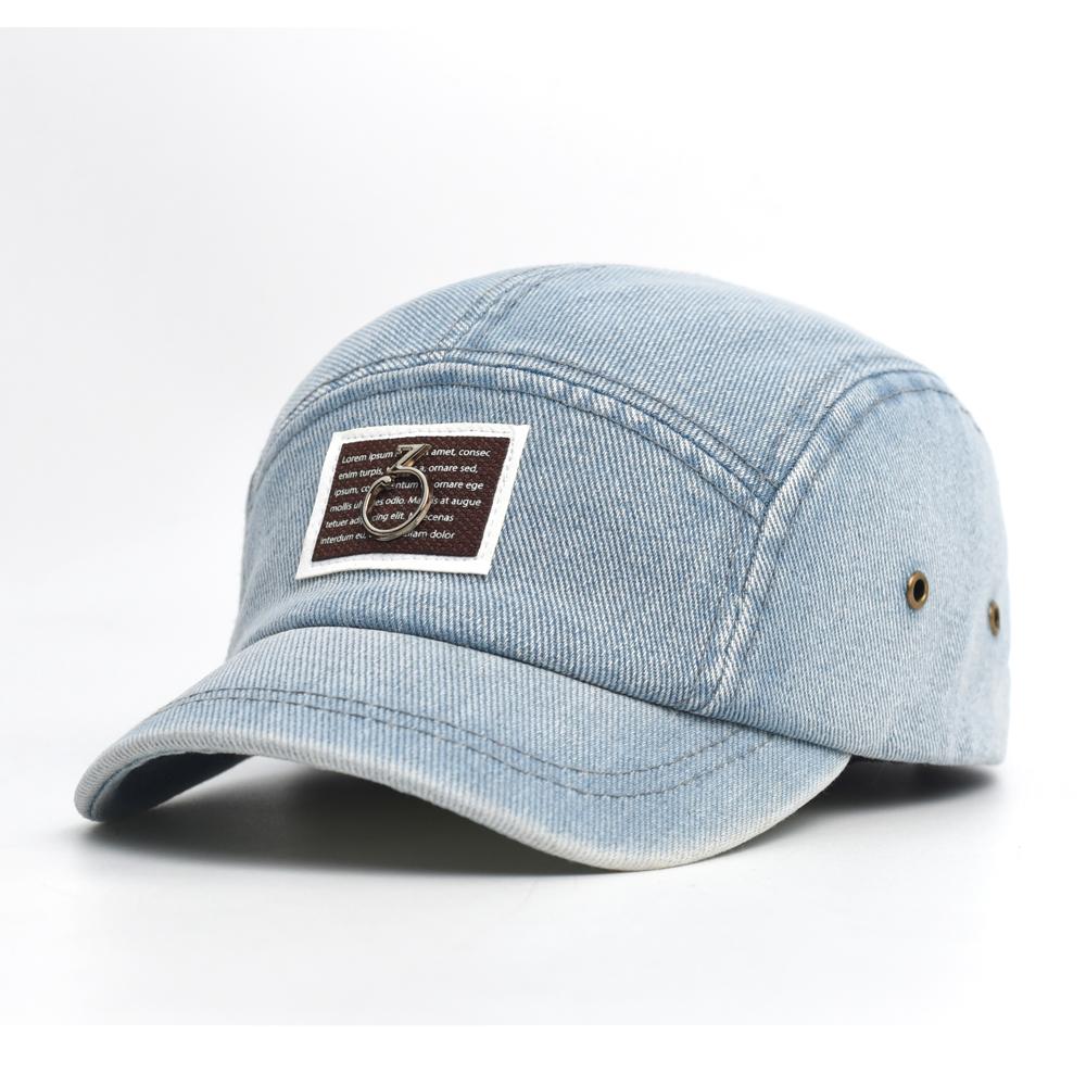 

Весна Лето Винтажная Выстиранная Джинсовая Бейсболка с Коротким Козырьком Мужская Женская Модная Солнцезащитная Папина Шляпа Регулируемая Стиль Тракера Низкий Профиль Adjustable 56-59 cm светло-синий