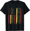 Black History In USA Flag Month African American T-Shirt