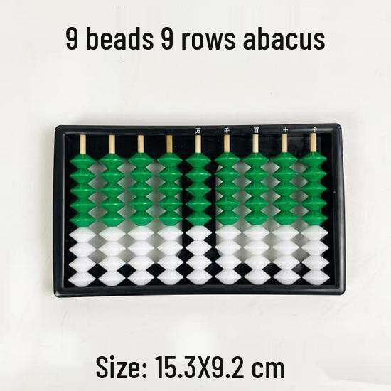 9-Tier 9-Bead Abacus for Children - Ideal for Mental Arithmetic and Training in Kindergarten to Second Grade