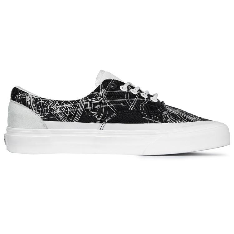 C2H4 X Vans Era Skateboarding Shoes Unisex Black Graffiti Men's VN0A5EFN626