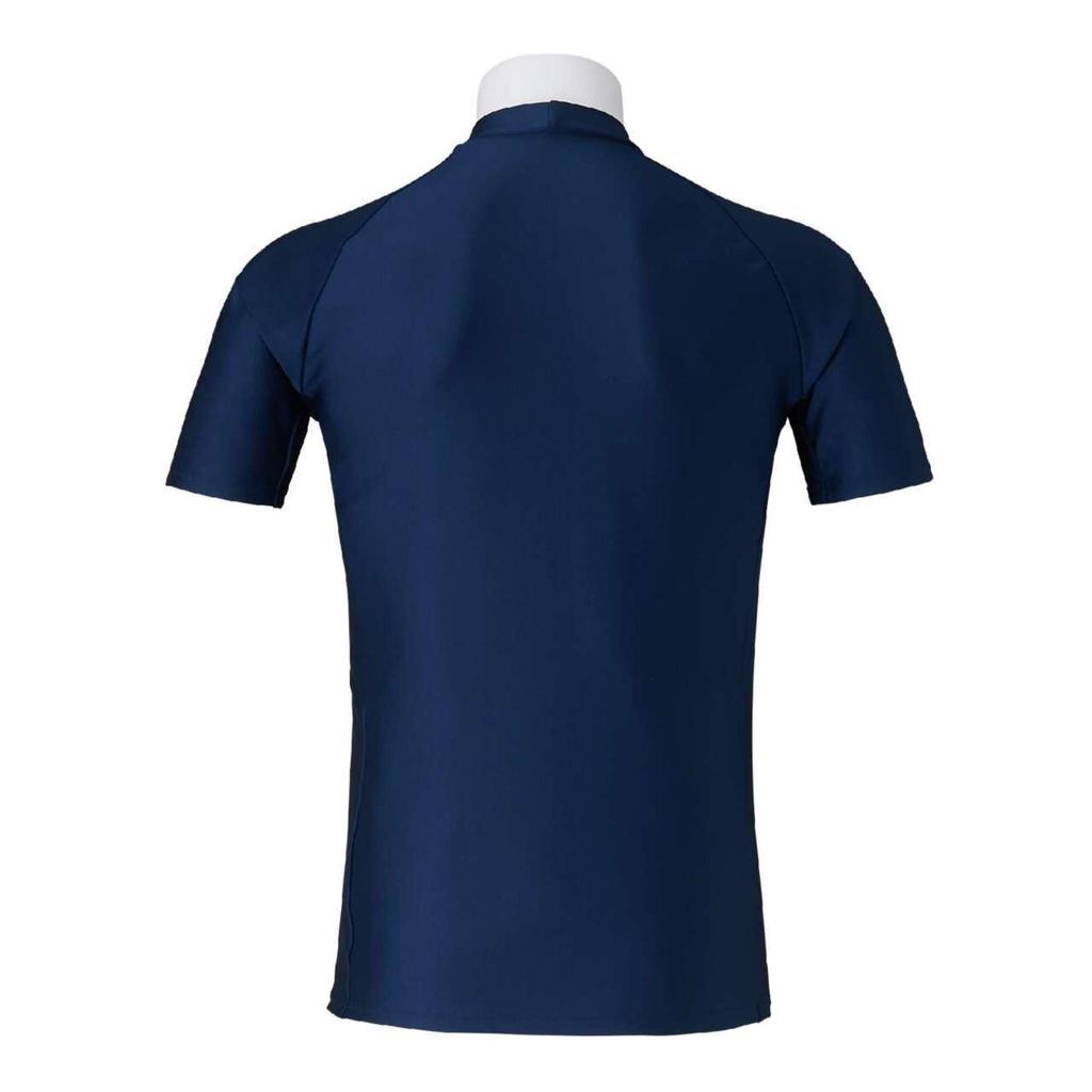 Mizuno Rash Guard for Fitness and Amazon Original Short Size Navy X XL School, Sleeve, N2JAB002, 14 White,