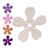 DYS Petal Shaped Coaster, Heat Resistant Silicone Mat, Non-Slip Dishwasher Safe Pot for Kitchen Dining Room
