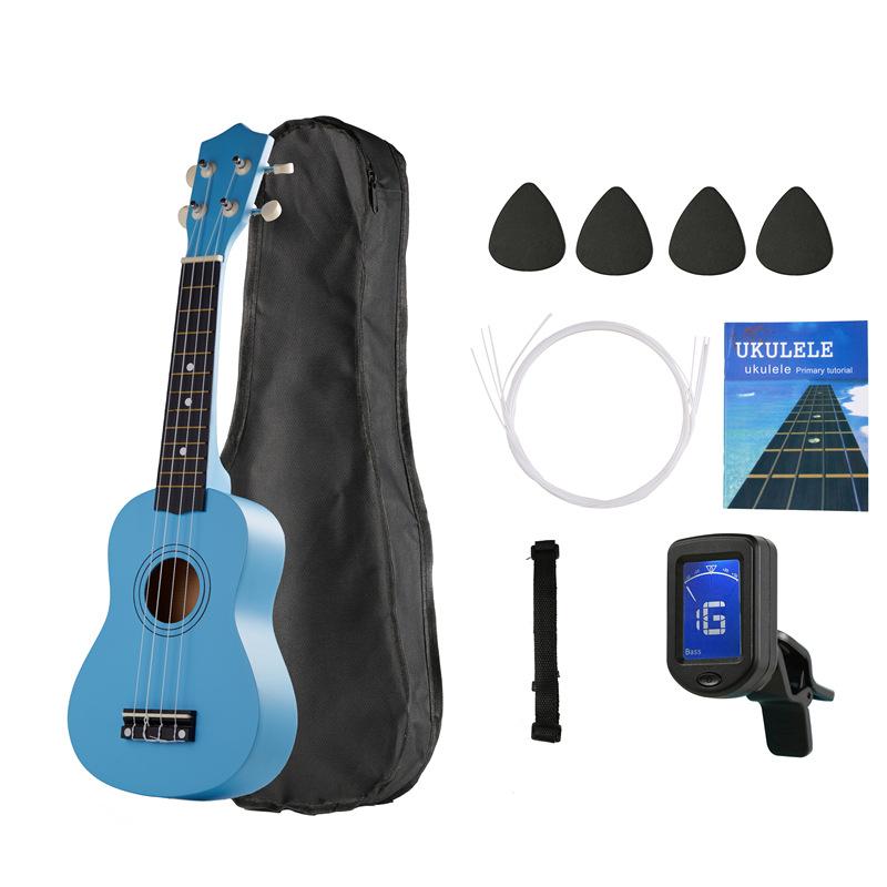 21 Inch Basswood Ukulele 4 Strings Small Acoustic Guitar Musical Instruments for Children Kids Beginners Playing Learning Toy