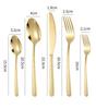 Hammered Pattern 5 Pcs Creative Cutlery Set Western Stainless Steel Knife Fork Spoon Dinnerware Set Kitchen Tableware
