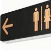 NEW Modern Restroom Sign Self-Adhesive Acrylic Bathroom Signage Gender Neutral Toilet Sign For Business Home Hotel