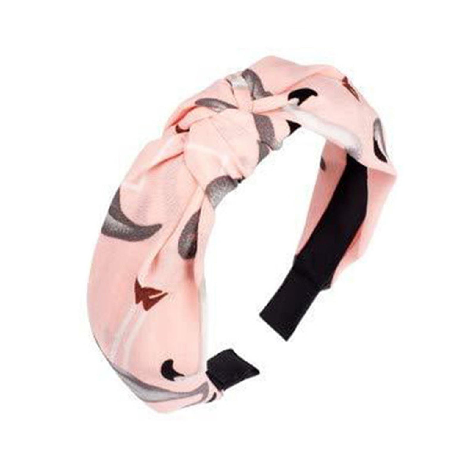

Wire Knotted Headband Knot Turban Headband Bowknot Bows Wide Headwrap Head Band Elastic Hair Accessories For Women One Size