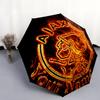 1 PC Automatic Folding Umbrella - AFC Ajax Custom Name Pattern, Portable & Foldable Design with 8 Ribs, Christmas Birthday Gifts
