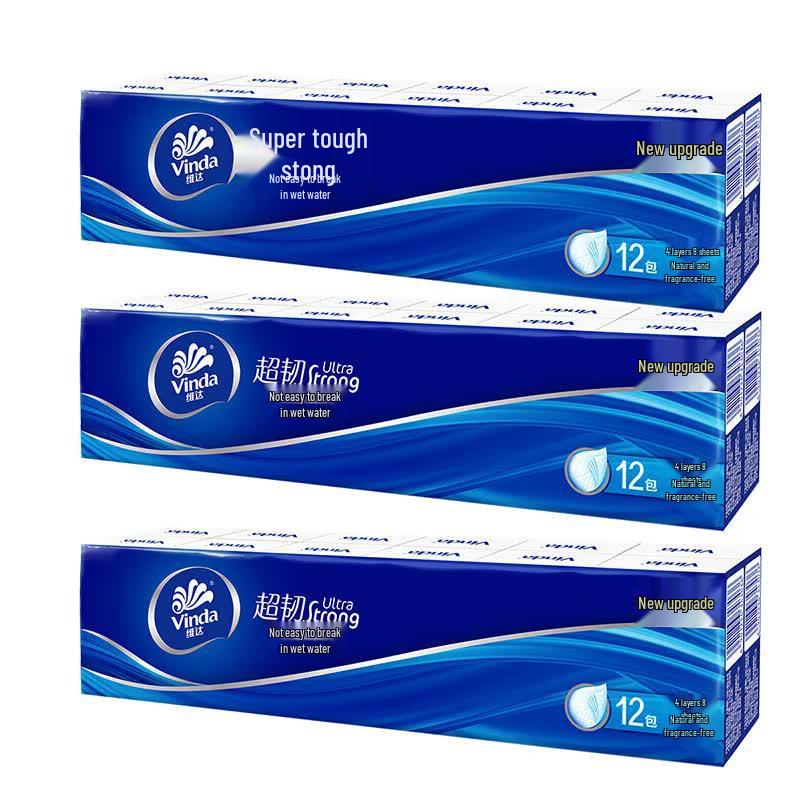 Vinda Ultra-Tough Unscented Handkerchief Tissues