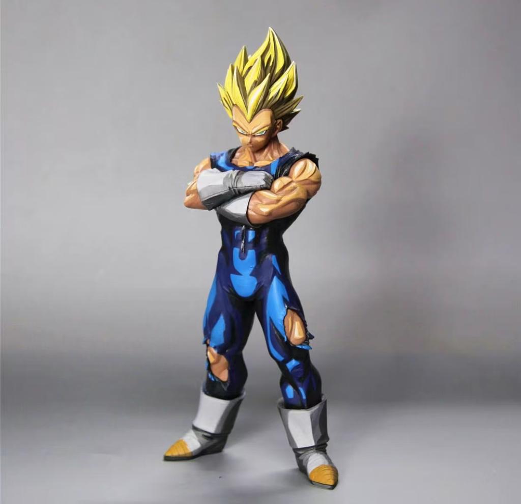30cm Dragon Ball Z Goku Vegeta Comic Book Color Action Figures PVC Statue Collection Model Toys Doll Gift