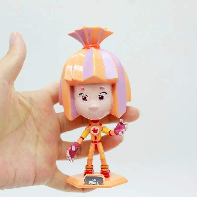 Cartoon The Fixies Simka Nolik Digit Tom-Thomas Fire Papus Action Figures Joint Movable Doll Screw Family Collectible Toys Gifts