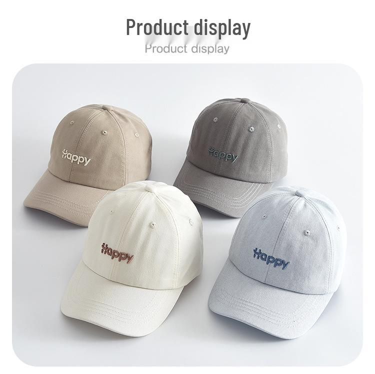 Classic Embroidered Letter Baseball Cap - Solid Color Sun Hat for Outdoor Sports