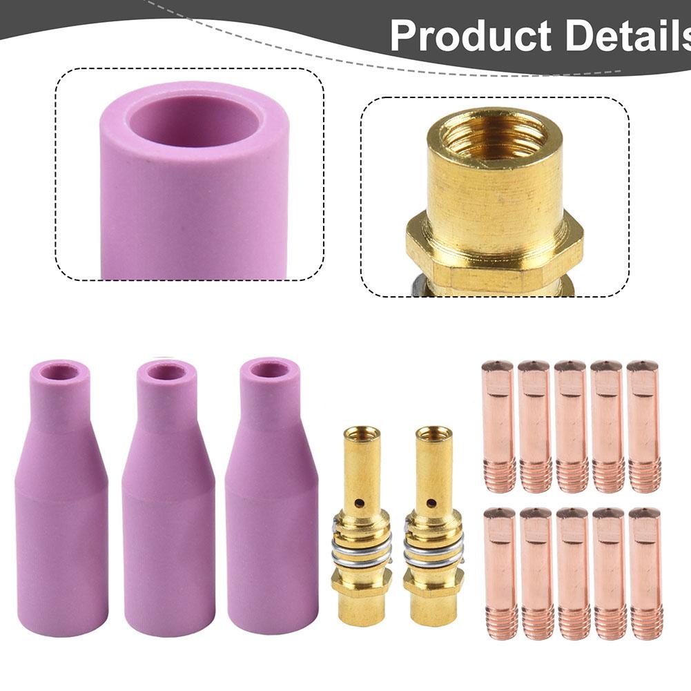 For MIG Welding Standard Welding Nozzle Kit Earthenware Welding Nozzles Set Welding Nozzle Earthenware Nozzles