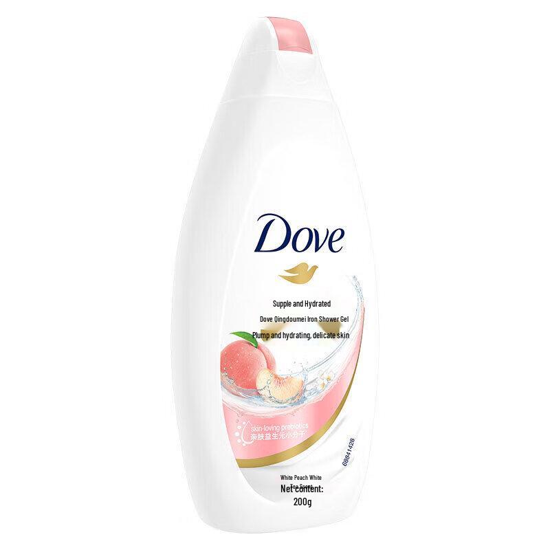 Dove White Peach & White Tea Body Wash (200g x 4 Bottles)