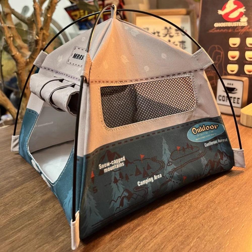 1:12 Scale Camping Tent Model Oxford Cloth Doll Small Tent Simulated Outdoor Tent Kids Toy