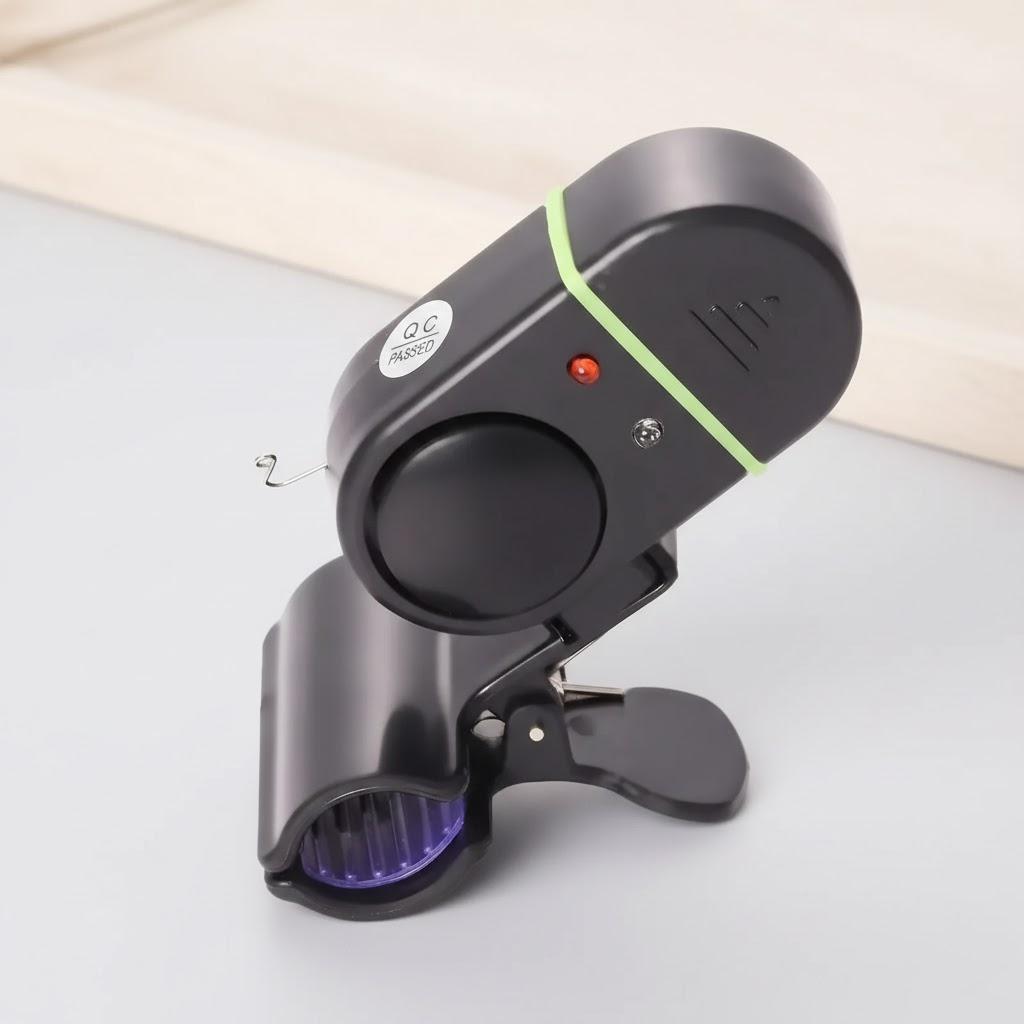 

Fishing Bite Alarm Electronic Buzzer Rod Loud Siren Daytime Night LED Indicator Battery Included