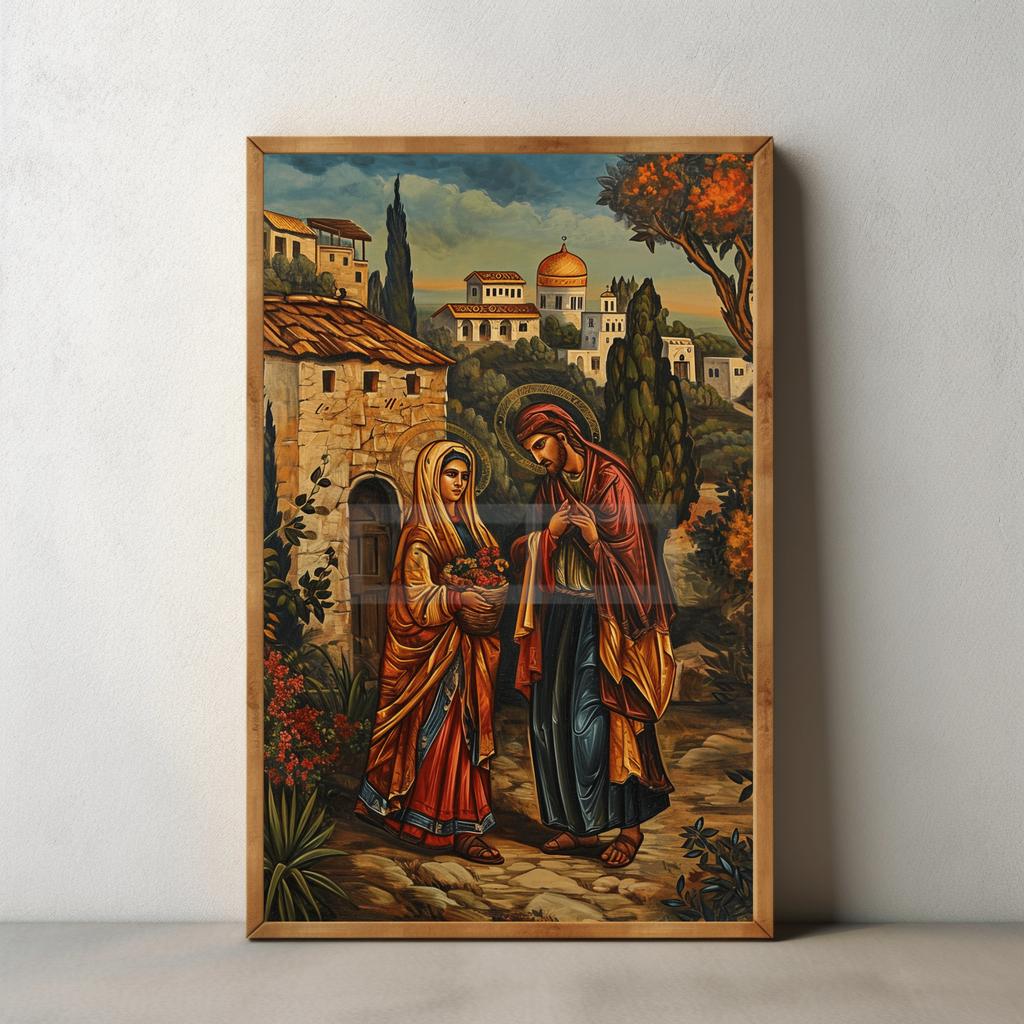 Religious Byzantine Catholic Art Prints Modern Christian Posters Gospel Figure Illustration Canvas Painting Pictures Home Decor