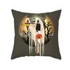 New Nordic Halloween Throw Pillow Cover Black Letter Print Sofa Cushion Cover Cushion Cover Home
