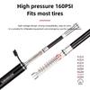 160 PSI Bike Pump With Gauge Fits Presta and Schrader Accurate Inflation Mini Bicycle Tire Pump With the Pressure Indicator