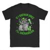 If I Shenan Once Ill Shenanigan St Patricks Day Raccoon 100 Cotton TShirt For Man Summer  Streetwear T Shirts Leisure Tees