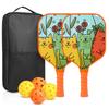 Cartoon Kid's Pickleball Set Portable Pickleball Game Set  Outdoor Sports
