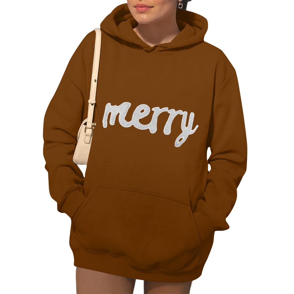 Felpe con cappuccio da donna Felpe moda autunnale Stampate Casual Manica lunga Felpa larga Felpa con cappuccio autunnale