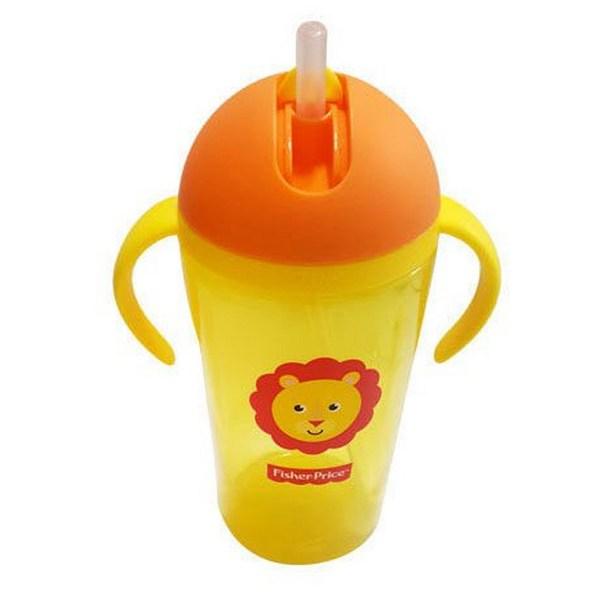 Fisher Price Penguin Straw Cup 2p, mixed colors, 360ml