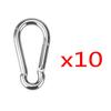 Mini-Karabiner-Schlüsselanhänger Aluminiumlegierung D-Ring Feder-Schnapphaken für Schlüssel Camping Wandern Zubehör