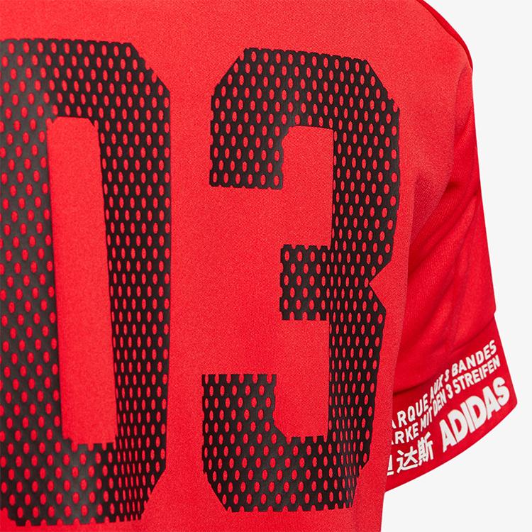 adidas AEROREADY T Shirt Red Children Aged 3 7 Years Old FM9793