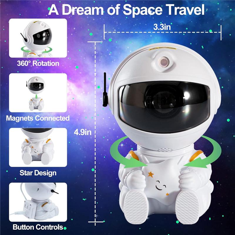 Astronaut Projector Star Projector Galaxy Light LED Night Light for Kids,Light Projector for Bedroom Starry Nebula Ceiling lamp