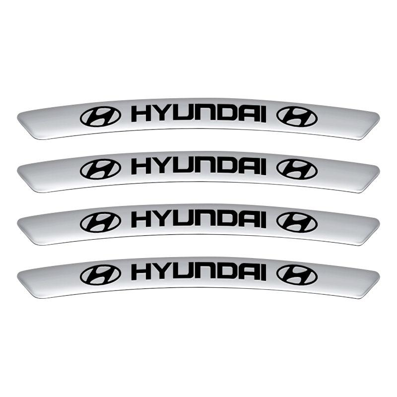 4 Τεμάχια Αυτοκόλλητα Λογότυπου Κέντρου Τροχού Αυτοκινήτου Αξεσουάρ Για Hyundai H-1 I40 I30 I20 I10 IX35 IX25 Tucson Getz Terracan Accent