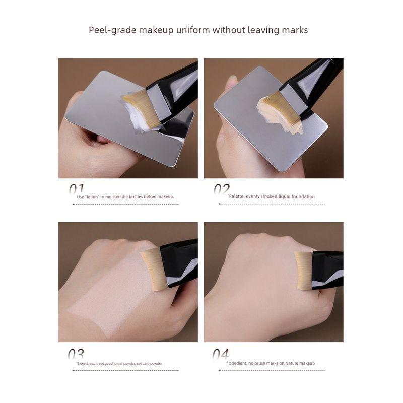 Jianzuo Ruoran Z41 Powder Foundation Brush Flat Head Mermaid Tail Light and Seamless Do Not Eat Powder Facial Mask Makeup Brush