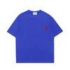 AMI&EASY Classic Short-Sleeve Men's T-Shirt with Small Heart Embroidery - Casual and Versatile Summer Wear