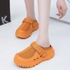 GG * Thick-soled Heightening Hole Shoes Women's 2025 Summer New Outer Wear Beach Shoes Women's Shoes Breathable and Lightweight Velcro