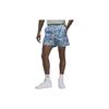 Essentials All-Over Print Comfortable Straight-Leg Casual Shorts Men Bottoms Blue FN4635-423