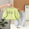 Kids Casual Long-Sleeve Set, Comfortable Daily Wear Outfits