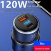 120W Dual Car Charger for Xiaomi and Apple - Super Fast Charging Adapter