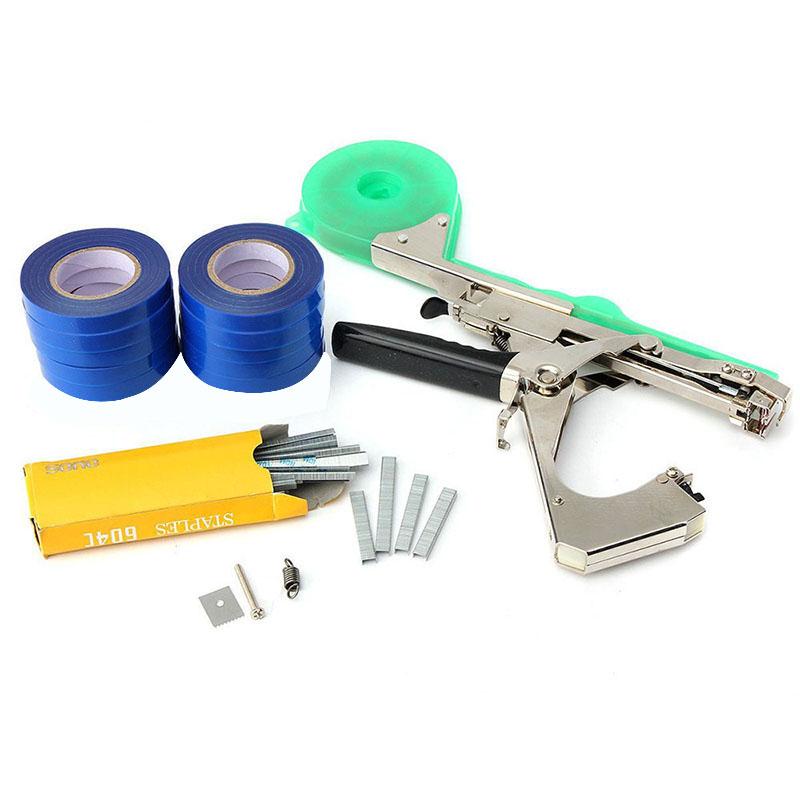 Gartengeräte Strumpfband Pflanzen Pflanzenzweig Handbinden Bindemaschine Gehacktes Gemüse Tapetool Tapener Bänder Hausgarten