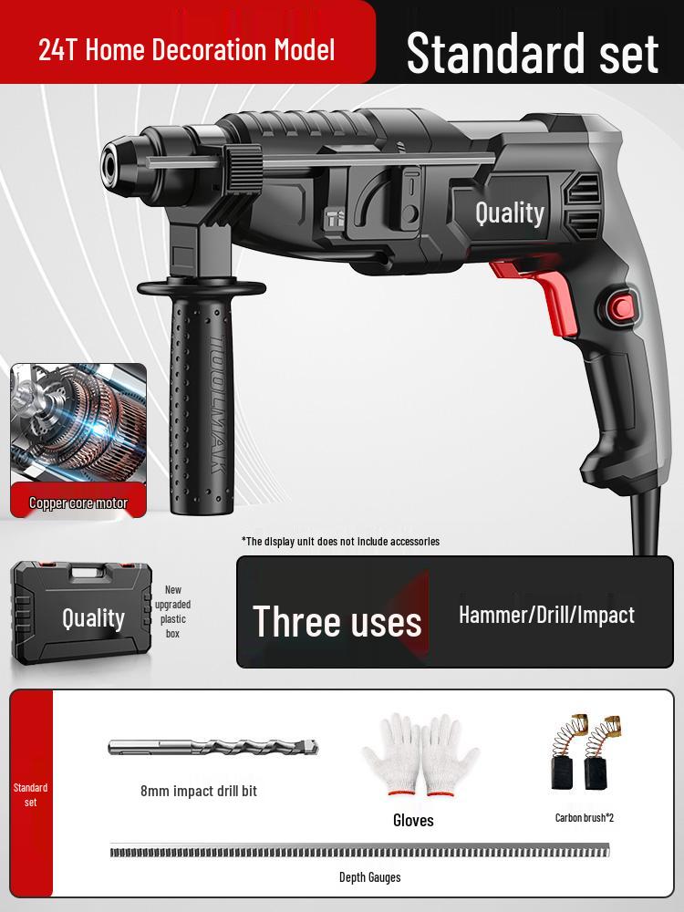 High-Power Multifunctional Electric Hammer & Drill for Concrete Walls